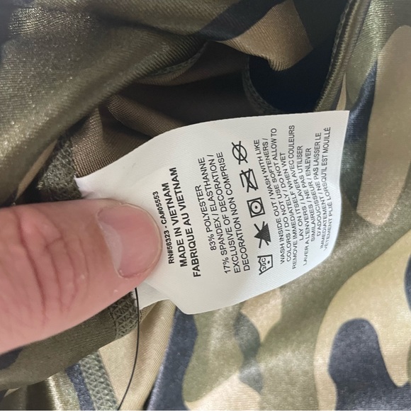 New Nike Dri-FIT One Women's Mid-Rise Camo Leggings DD4559-222 Sz Lg - Picture 5 of 8